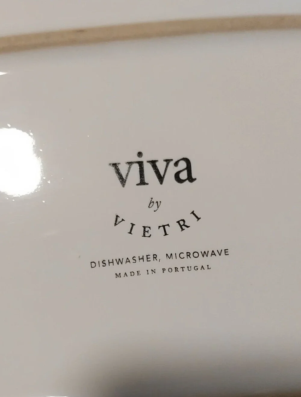 Viva by Vietri Discontinued White & Cream Ceramic Large Covered Butter Dish